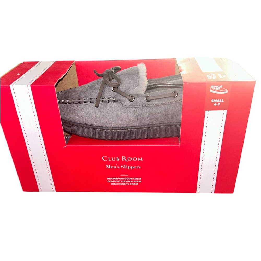 Club Room Men’s Slipperss NWT